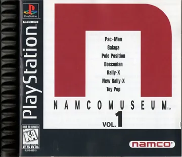 Namco Museum Vol. 1 (US) box cover front